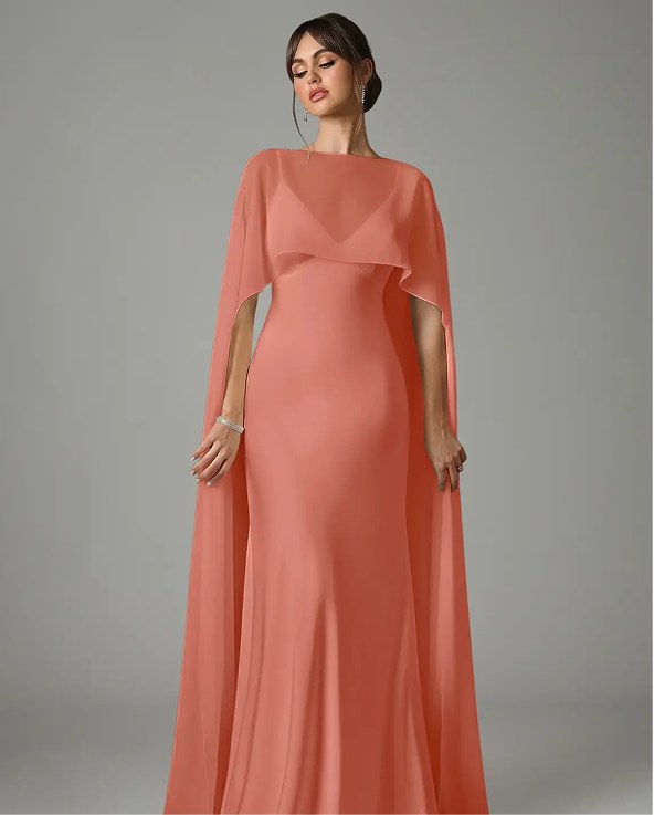 Attire inspiration: coral formal gown
